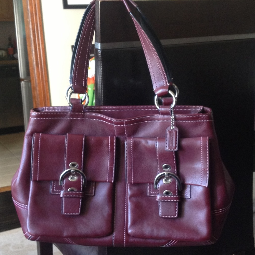 Burgundy Coach Purse